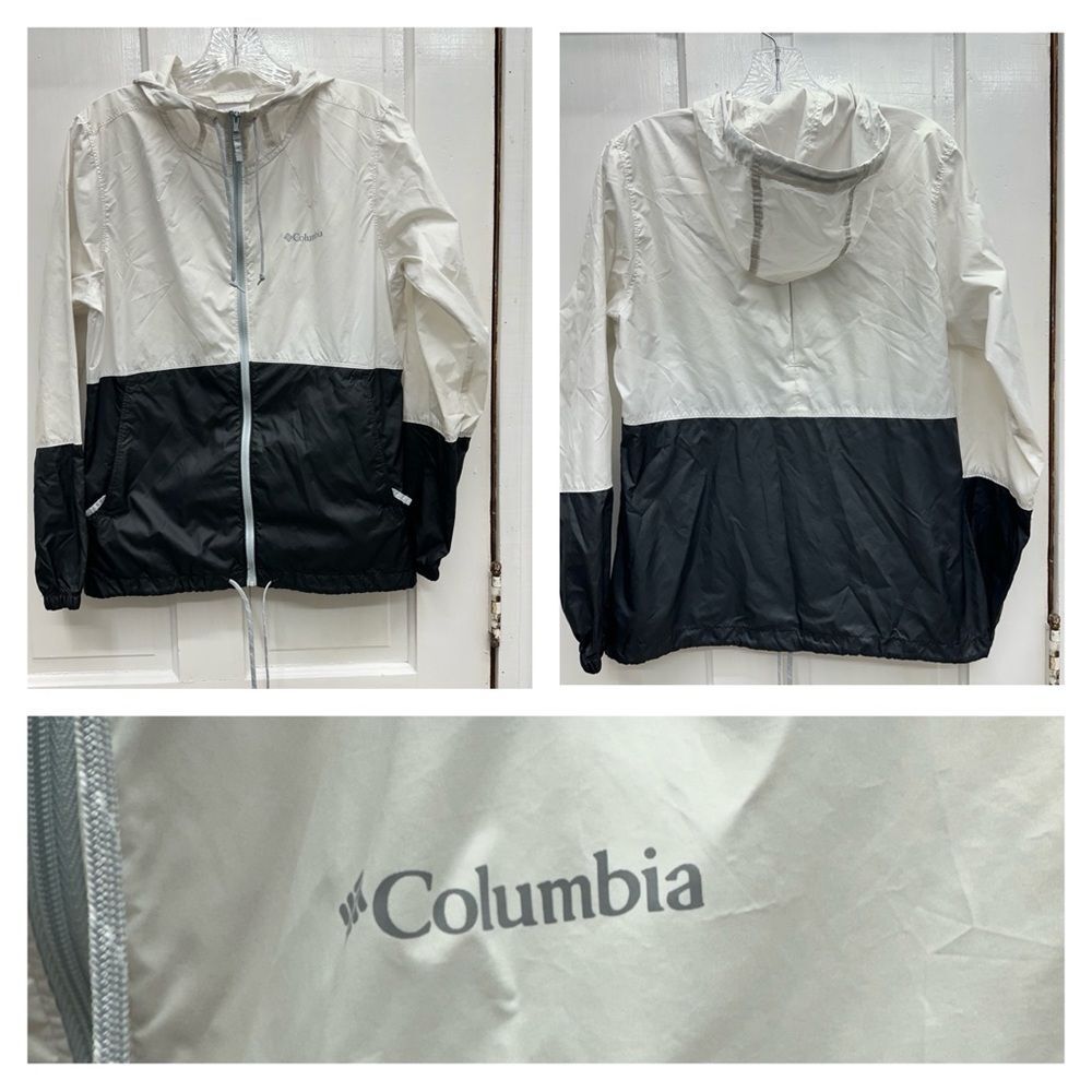 Columbia flash‎ forward hooded lightweight packable jacket coat women's small